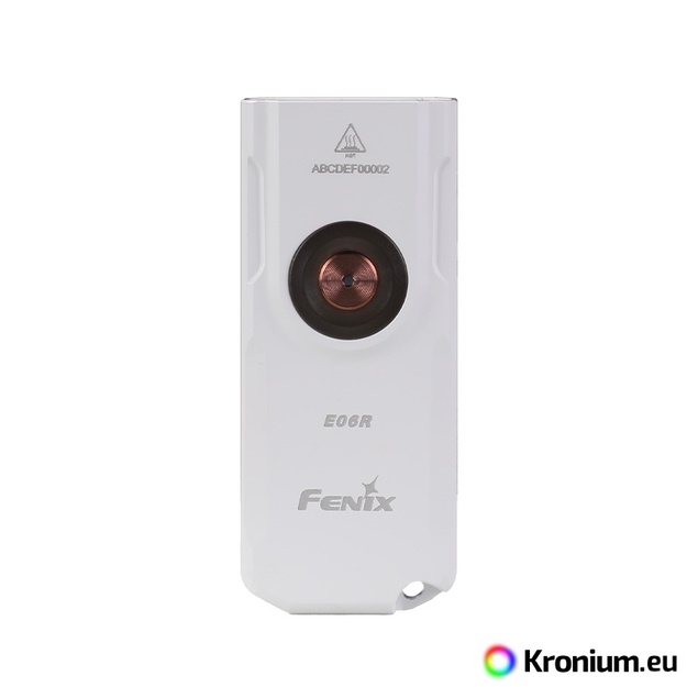 Fenix E06R Lukturītis: Balta + UV + Lāzera Gaisma, Balts