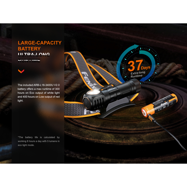 Fenix HM61R Amber V2.0 Lukturītis