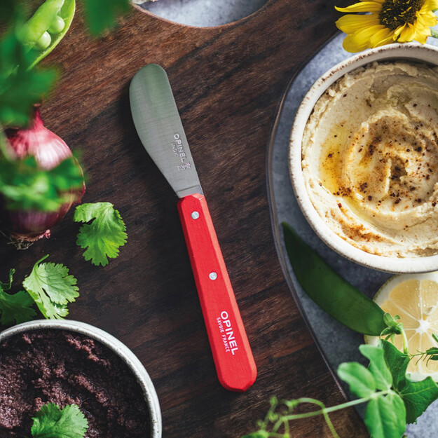 Opinel Natural 117 spreading knife Red