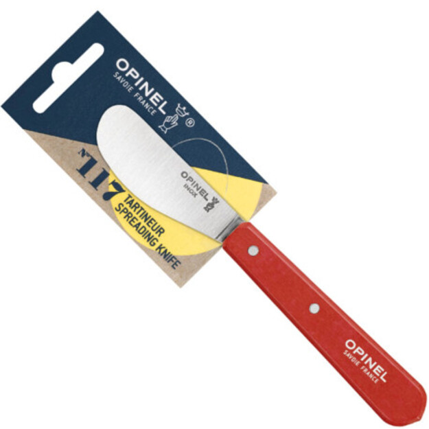 Opinel Natural 117 spreading knife Red