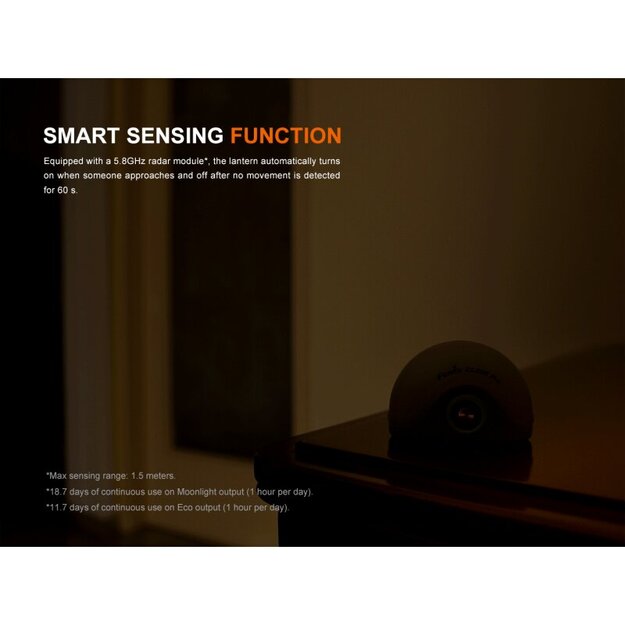 Fenix ​​​​​​CL20R Pro LED kempinga lukturis zaļ&scaron;