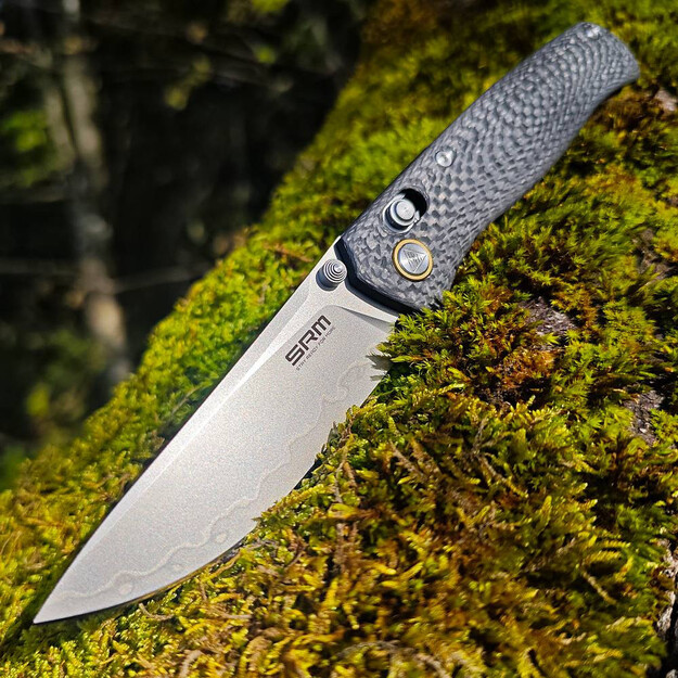 SRM Ambi Lock saliekamais nazis Medal (laminēts 140Cr tērauds, oglekļa &scaron;ķiedras rokturis) 255L-CB2