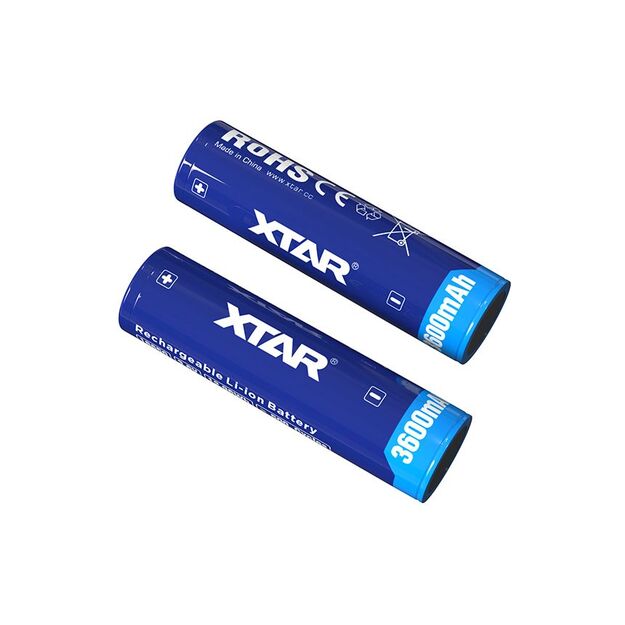 XTAR 18650-360PCM 3600mAh akumulators Li-ION Protected 3.7V 10A