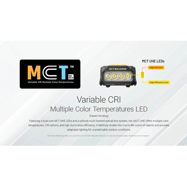 Nitecore HA27 UHE MCT flashlight
