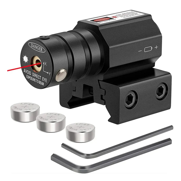 Sarkanais lāzera tēmēklis 11-22 mm pneimatiskām pistolēm