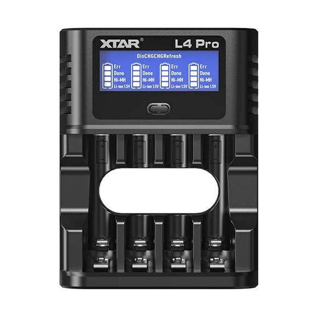 XTAR L4 PRO Lādētājs AA/AAA 1,5V Li-ION/Ni-MH USB-C
