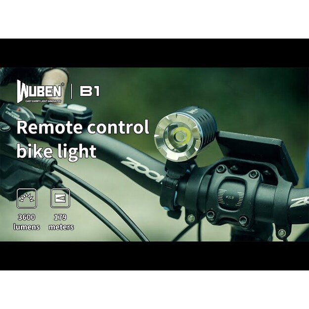 Wuben B1 priek&scaron;ējais velosipēda lukturis 3600 lm