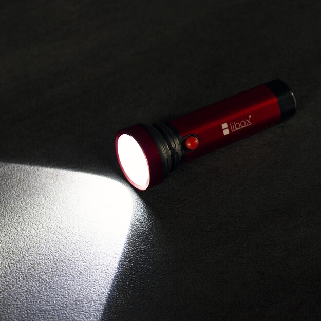 Alumīnija uzlādējams lukturis COB + LED