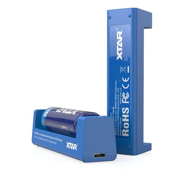 XTAR EC1 akumulatoru lādētājs