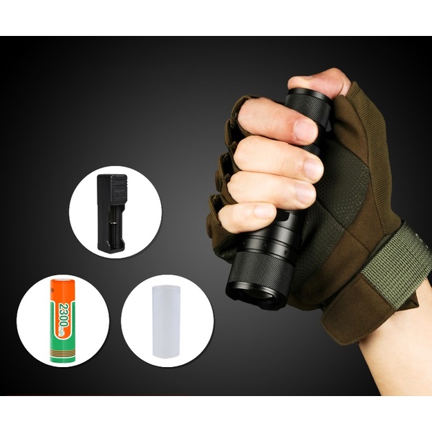 Supfire F3-L2, ZOOM, 1100lm, 300m lukturis