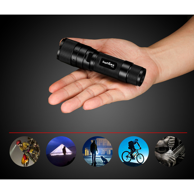 Supfire F3-L2, ZOOM, 1100lm, 300m lukturis