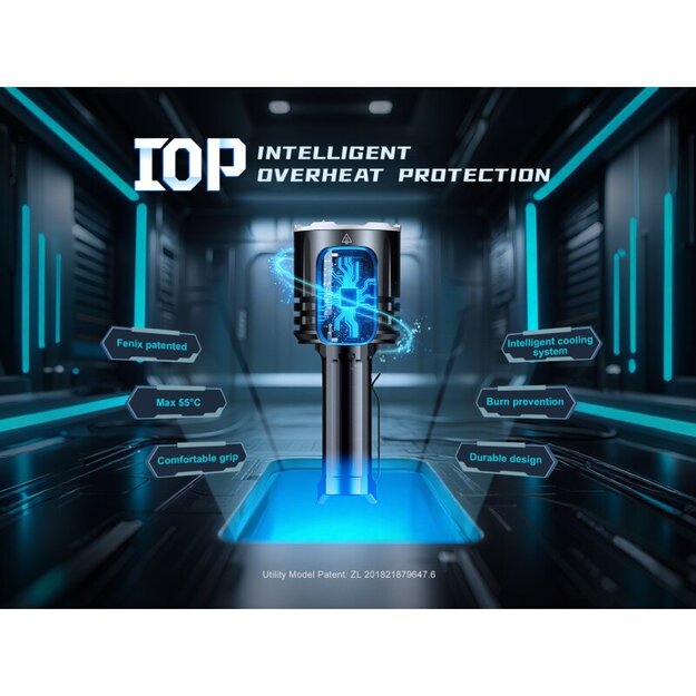 Fenix LR35R Pro LED lukturis ar baltu, sarkanu un UV gaismu