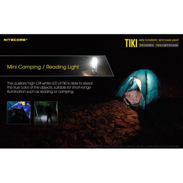 Nitecore TIKI 300 Lm + 365nm UV gaisma