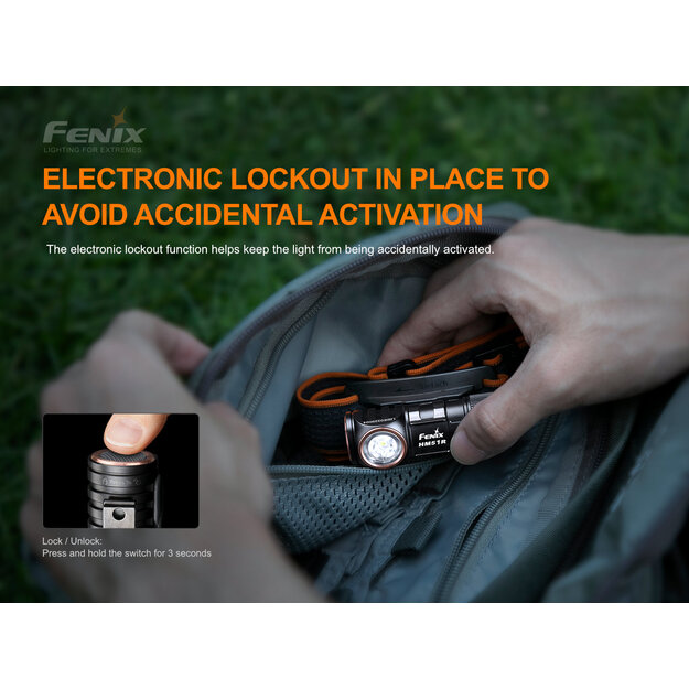 Fenix HM51R Ruby V3.0 lukturis 860 lm ALL BLACK