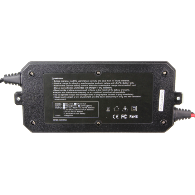 Everpower 12V 10A viedais akumulatoru lādētājs ar LCD displeju