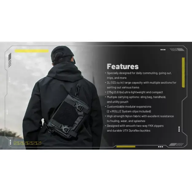 Nitecore SLB05 &ndash; EDC soma, 2 litri