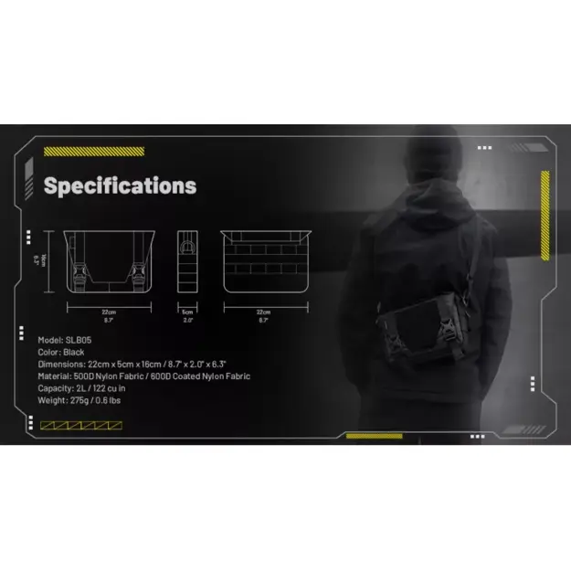 Nitecore SLB05 &ndash; EDC soma, 2 litri