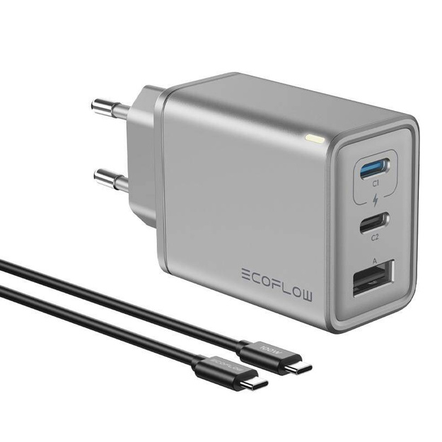 EcoFlow RAPID 65W GaN lādētājs