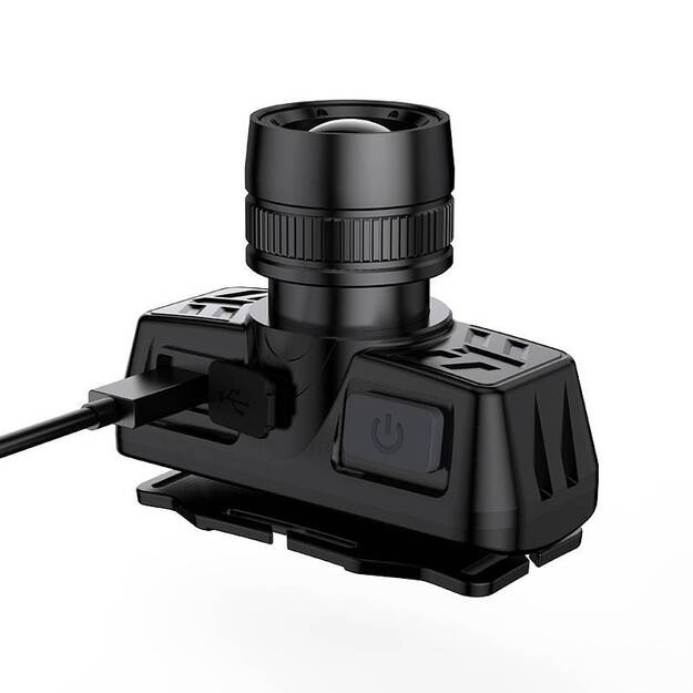 Supfire HL50 galvas lukturis, USB, 300lm, 200m, Zoom