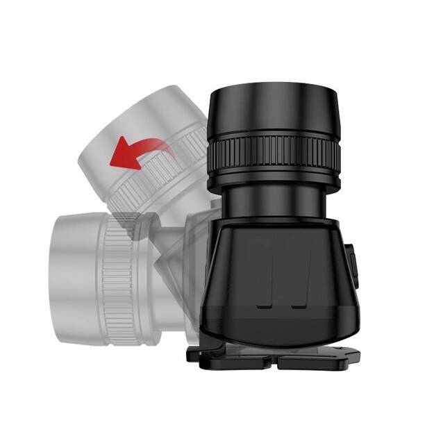 Supfire HL50 galvas lukturis, USB, 300lm, 200m, Zoom