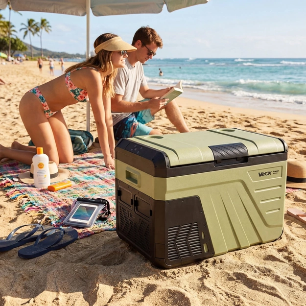 Travel fridge 37L DC 12/24V AC 220-240V, single-chamber, Travel series VA-T37, Vayox