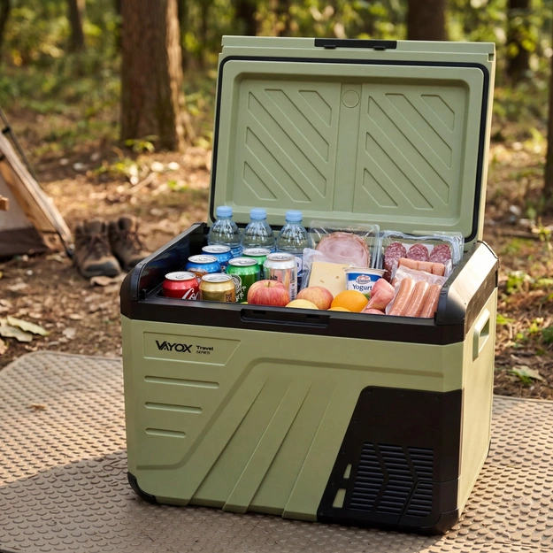 Travel fridge 37L DC 12/24V AC 220-240V, single-chamber, Travel series VA-T37, Vayox
