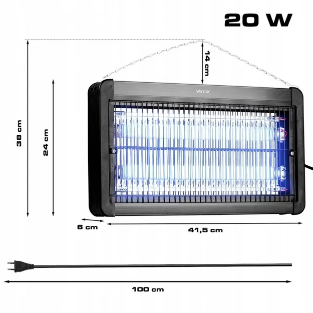 VAYOX insect killer lamp IKV-20W