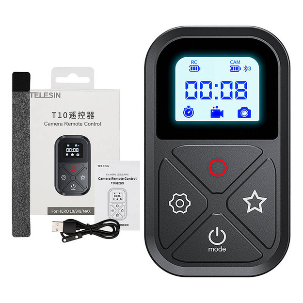 Telesin remote control for GoPro Hero 13 / 12 / 11 / 10 / 9 / 8 / MAX (GP-RMT-T10)