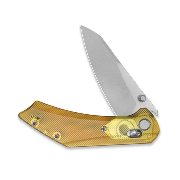 Geo Knife DIVID folding knife Stonewash M390 Blade, Ultem GEO2507K