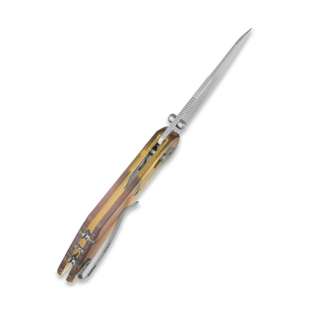 Geo Knife DIVID folding knife Stonewash M390 Blade, Ultem GEO2507K