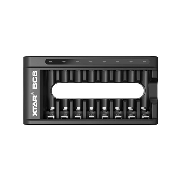 XTAR BC8 lādētājs 1,5 V litija jonu AA / AAA akumulatoriem