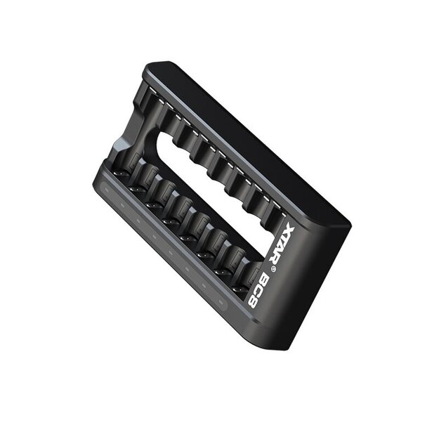 XTAR BC8 lādētājs 1,5 V litija jonu AA / AAA akumulatoriem