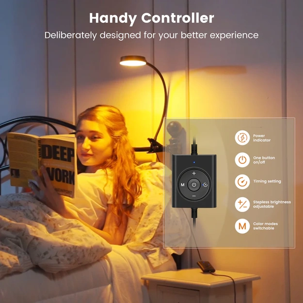 Clip on Reading Light Glocusent