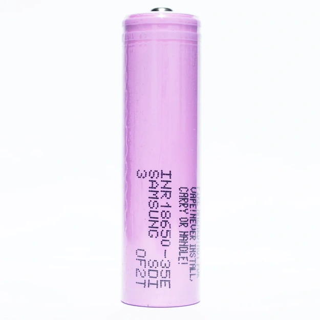 Samsung 3500mAh 18650 Unprotected Button Top Battery