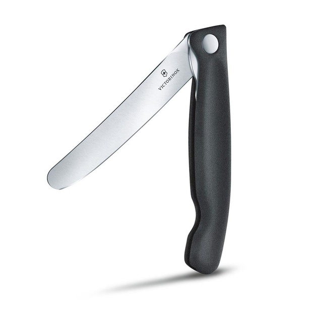 Victorinox melns saliekamais virtuves nazis ar noapaļotu galu 6.7803.FB