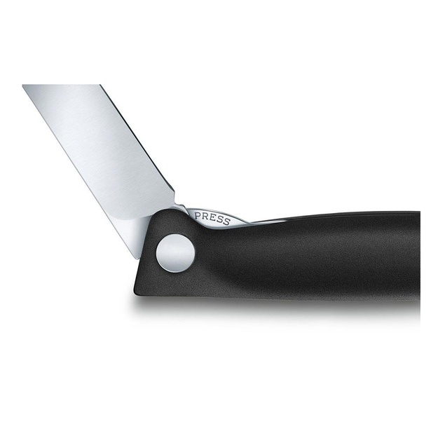 Victorinox melns saliekamais virtuves nazis ar noapaļotu galu 6.7803.FB