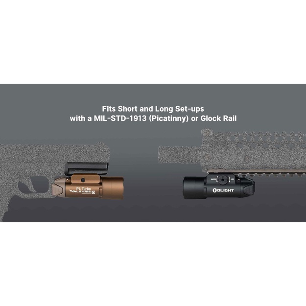Olight PL Turbo Valkyrie Black, 800 lumen flashlight