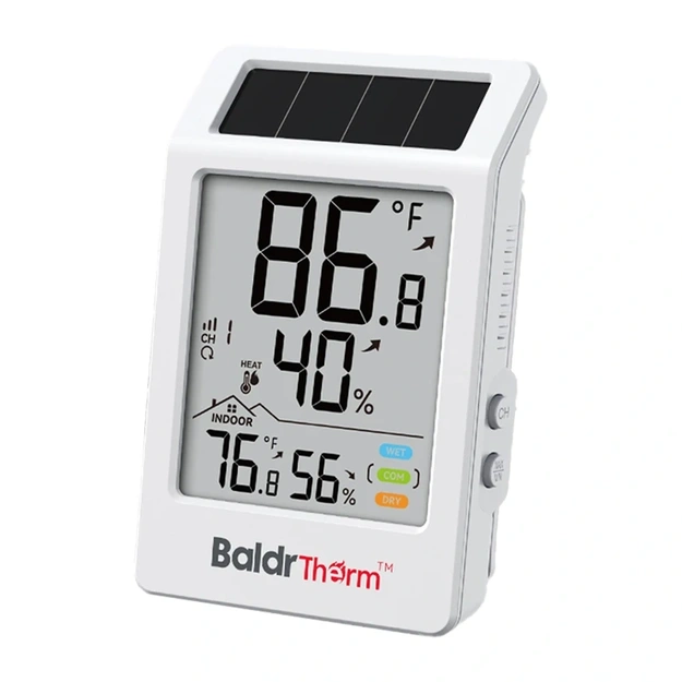 BALDRTHERM B0707 Solar-Powered Thermo-Hygrometer