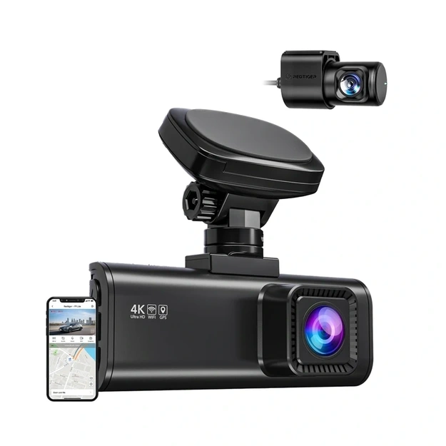 REDTIGER F7N Pro WiFi 4K + 1080p Dash Cam
