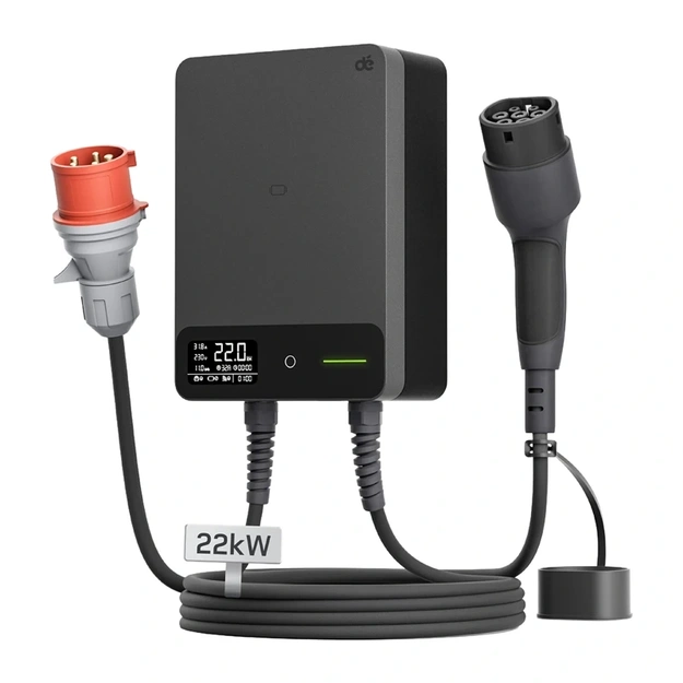 Wallbox d&eacute; 22kW with 10m cable