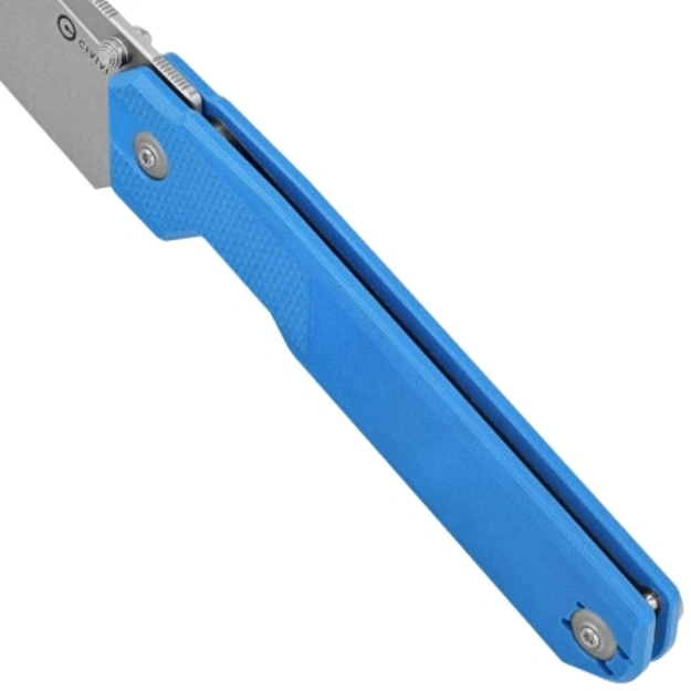 Civivi Hid Blue G10, Satin 14C28N Folding Knife by Ostap Hel (C23008-5)