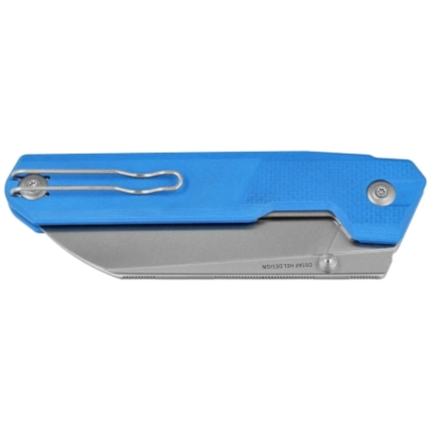 Civivi Hid Blue G10, Satin 14C28N Folding Knife by Ostap Hel (C23008-5)