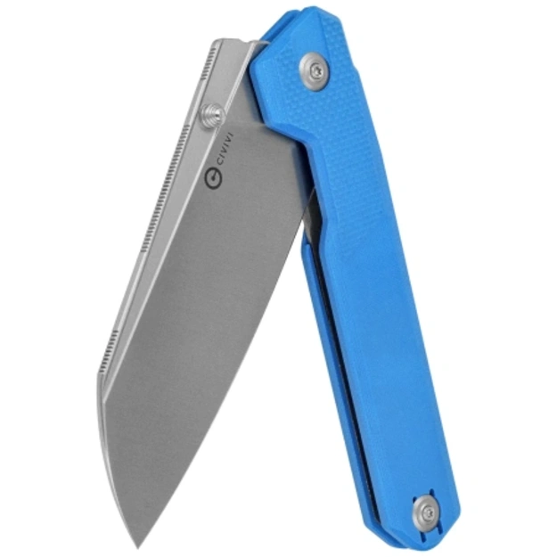 Civivi Hid Blue G10, Satin 14C28N Folding Knife by Ostap Hel (C23008-5)