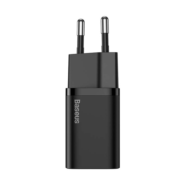 Baseus Super Si ātrais lādētājs 1C 20W ar USB-C Lightning 1 m (melns)