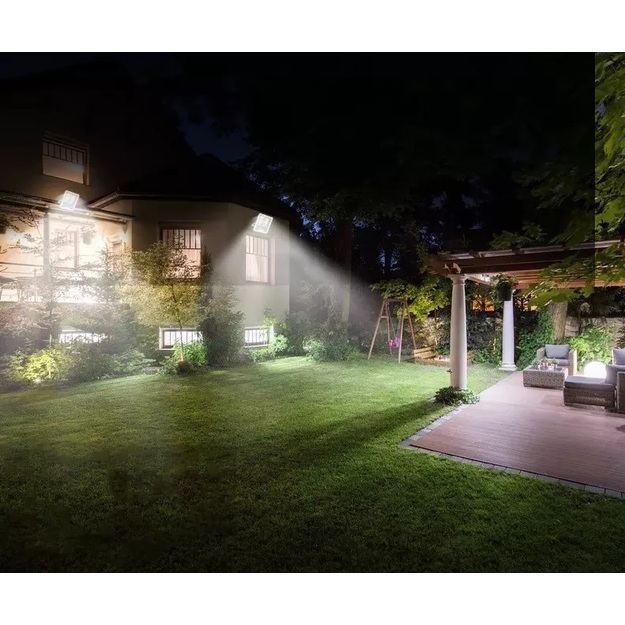 LED gaisma / laterna ar saules bateriju + vadības panelis