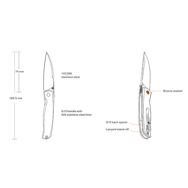 Нож Руйке P661-B