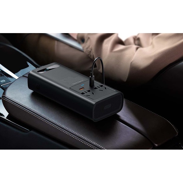 Inverter converter 500W CN/EU Super Si Power, Baseus, Black