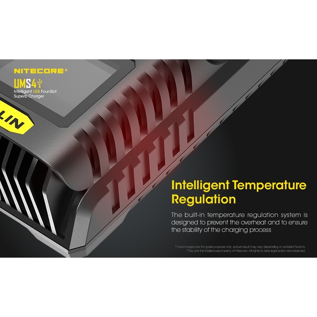 Nitecore UMS4 USB lādētājs