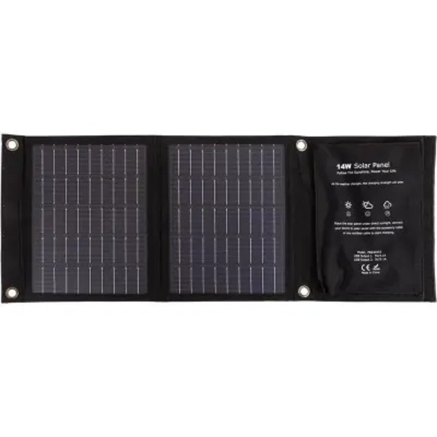 Power Plant solar battery 14W, 5V, 2.1A, USB