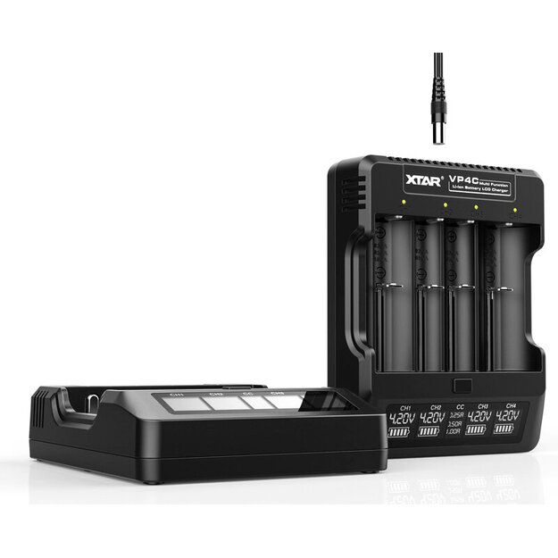 XTAR VP4C akumulatoru lādētājs